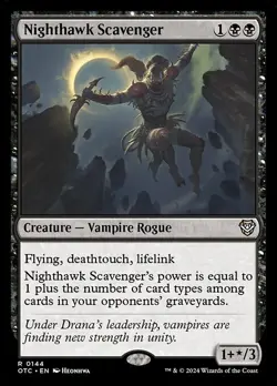 MTG - 4 x Nighthawk Scavenger - Playset of 4 - Thunder Junction Commander - Image 2