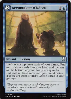 Accumulate Wisdom U Avatar: The Last Airbender 44 NM MTG - Image 1