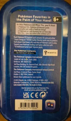 EMPTY Lot Of Pokemon Go TCG Tins With ArtCards And Coins - Image 3