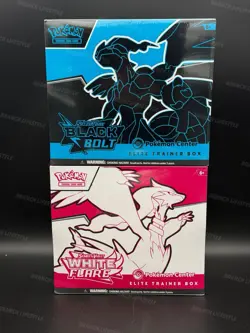 NEW SEALED Pokemon TCG White Flare And Black Bolt Pokemon Center ETB - Image 1