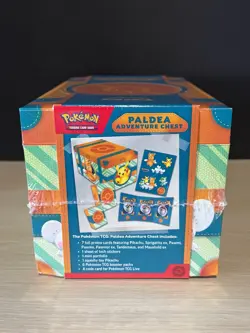 POKEMON PALDEAN ADVENTURE CHEST FACTORY SEALED BOX - 6 PACKS / 7 FOIL PROMOS - Image 2