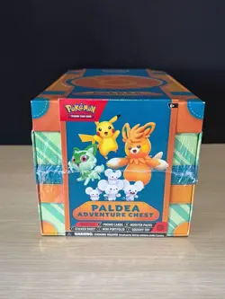 POKEMON PALDEAN ADVENTURE CHEST FACTORY SEALED BOX - 6 PACKS / 7 FOIL PROMOS - Image 4
