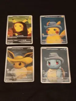 4 Starry Night Pokemon x Van Gogh Promo Card - NM - Image 1