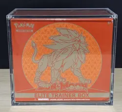 POKEMON SUN & MOON BASE SEALED ELITE TRAINER BOX ETB (W/ CASE) SM01 SOLGALEO - Image 1