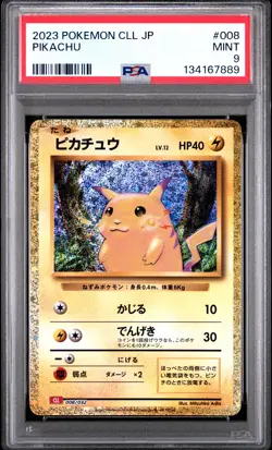 2023 POKEMON CHARIZARD & HO-OH EX DECK #008 PIKACHU PSA 9 - Image 1