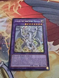 Albion The Sanctifire Dragon MP24-EN082 Prismatic Secret Rare NM 1st Ed YuGiOh! - Image 1