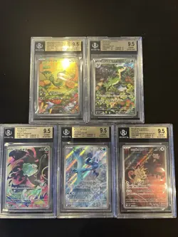 BGS 9.5 Pokemon Card 151 Japanese Ar Art Rare 5Card Set Bulk Different Types - Image 1