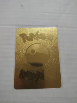1999 WOTC Pokemon Charizard 120HP Gold Foil Metal Fan Art Card 4/102 - Image 2