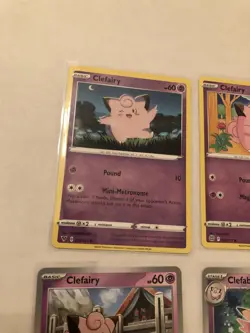 Lot Of 6 Clefairy And Clefable Pokemon Cards - Image 4