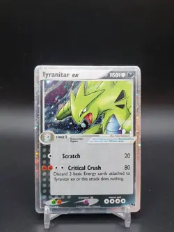 Tyranitar ex 17/17 Pop Series 1 Holo MP/LP Pokemon Card - Image 1