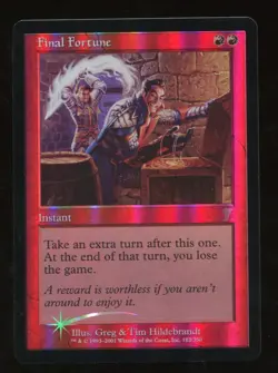 Near Mint Final Fortune Foil 7th Edition MTG Magic #4629 - Image 1