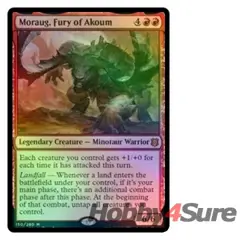 Foil Moraug, Fury Of Akoum M/NM Magic: The Gathering MTG Zendikar Rising - Image 1