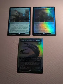 Eluge, the Shoreless Sea Lot Of 3, Regular Foil, Regular Foil, & Showcase Foil - Image 1