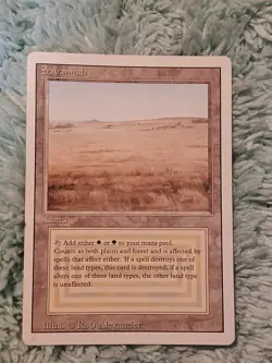 Magic the Gathering Rare Card - Dual Land - Savanah - Image 1