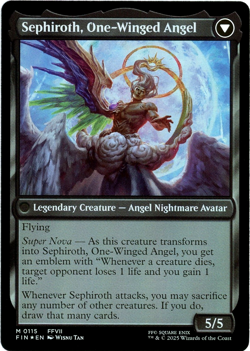 Sephiroth, Fabled SOLDIER Foil - 0115 - Final Fantasy - MTG - NM/M - Image 2
