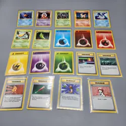 VTG Pokemon Base Set SHADOWLESS Mixed Lot of 19 Cards (TCG) No Duplicates / LP - Image 1