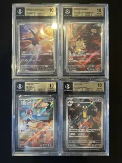 BGS 10 GOLD Pokemon Card 151 Japanese Ar Art Rare 4Card Set Bulk Different Types - Image 1