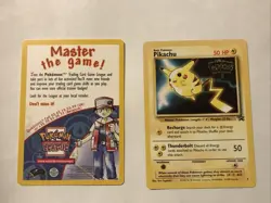 WOTC Black Star Pikachu Gold Lightning Bolt Stamp Movie Promo #4 Pokemon +Insert - Image 1