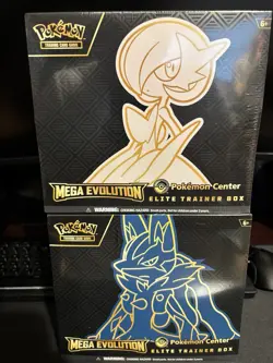 Pokemon Center Mega Evolution Gardevoir & Lucario ETB Set of 2 - Image 1