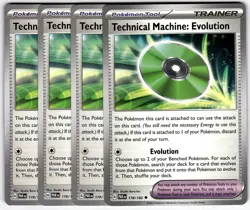 Technical Machine: Evolution 178/182 Uncommon Playset 4X Paradox Rift Pokemon - Image 1