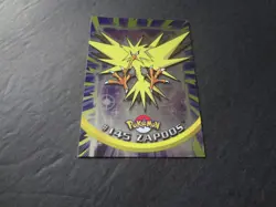 2000 Topps Pokemon Series 3 Silver Foil #145 Zapdos TV Animation 1st Edition - Image 1