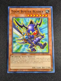 Yugioh - Toon Buster Blader LDS1-EN065 1st Edition Common NM - Image 1