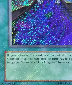 Yugioh Dark Magic Curtain PP01-EN008 Secret Rare Holo Bleed Konami 2007 NM - Image 2