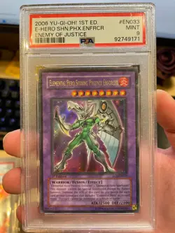 Yugioh - Elemental Hero Shining Phoenix Enforcer EOJ-EN033 1st edition PSA 9 - Image 1