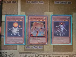 YUGIOH HELIOS THE PRIMORDIAL SUN NM SUPER + HELIOS DUO MEGISTUS + HOMUNCULUS VLP - Image 1