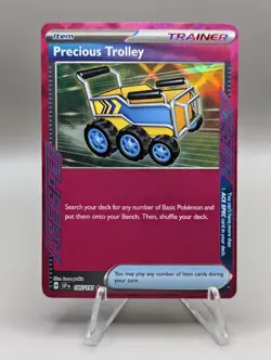 Pokemon TCG Precious Trolley Trainer Card Surging Sparks Ace Spec 185/191 - Image 1
