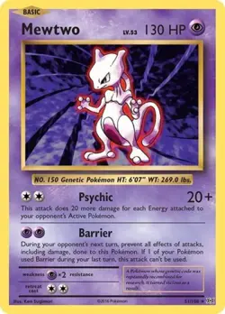 Pokemon Mewtwo NM 1st Edition Normal XY - Evolutions - Image 1