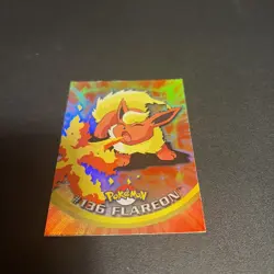 2000 Topps #136 Flareon Holo Foil Pokemon TV Animation Edition Series 3 Card - Image 1