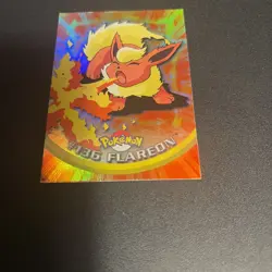 2000 Topps #136 Flareon Holo Foil Pokemon TV Animation Edition Series 3 Card - Image 4