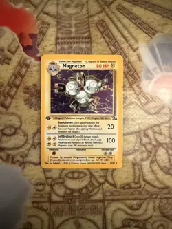Pokemon Card First Edition Magneton 11/62 Holo Rare Fossil Set - Image 1