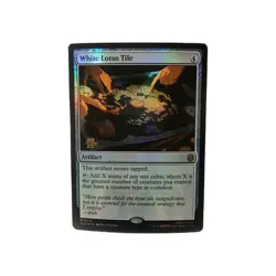 White Lotus Tile Prerelease Cards Foil - Image 1