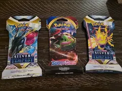 Sword & Shield Sleeved Booster Pack (Set of 3) New Unopened!! Pokemon Cards - Image 1