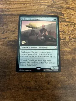 Diligent Zookeeper [Avatar: The Last Airbender Prerelease Cards] Lightly Played - Image 1