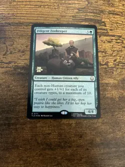 Diligent Zookeeper [Avatar: The Last Airbender Prerelease Cards] Lightly Played - Image 2