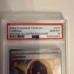 Pokemon TCG Carmine Card 217/167 Sir Twilight Masquerade PSA 10 - Image 2