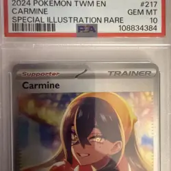 Pokemon TCG Carmine Card 217/167 Sir Twilight Masquerade PSA 10 - Image 3