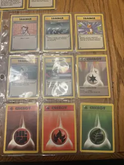 Vintage Pokemon Cards Trainer Card Lot Base Set Lass Item Finder Trader Scoop Up - Image 2