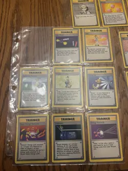 Vintage Pokemon Cards Trainer Card Lot Base Set Lass Item Finder Trader Scoop Up - Image 3