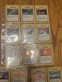 Vintage Pokemon Cards Trainer Card Lot Base Set Lass Item Finder Trader Scoop Up - Image 4
