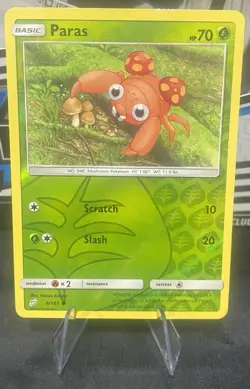 Paras - 6/181 - Common - Reverse Holo - Mint - SM Team Up - Pokemon Card New! ✨ - Image 1