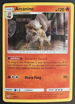 Arcanine 6/18 Detective Pikachu Holo Rare Pokemon Card TCG NM - Image 1