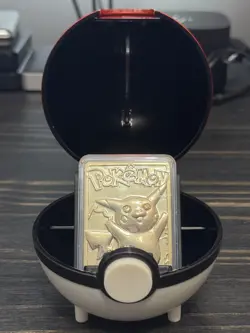Special Edition 23K Gold Plated PIKACHU Trading Card Pokemon Burger King 1999 - Image 1