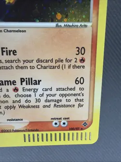 Pokemon TCG Charizard Dragon 100/97 Holo Card Secret Rare 2003 - LP - Image 2