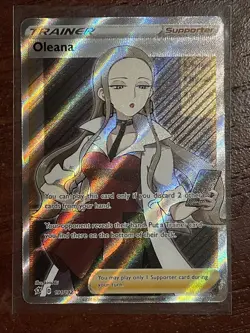 Oleana - 191/192 - Pokemon Rebel Clash Sword & Shield Full Art Rare Card NM - Image 1
