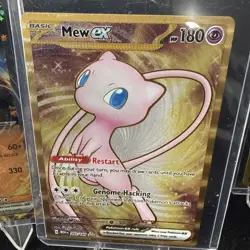 Pokemon TCG Mew EX Metal Gold NM 205/165 Scarlet & Violet 151 Promo Card - Image 1