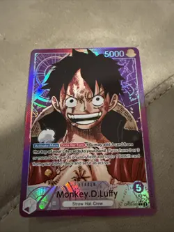 Monkey D Luffy Alternate Art OP05-060 Leader One Piece Card English - Image 1